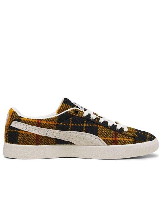 PUMA Brown X Harris Tweed Suede Vintage 'Tartan' for men