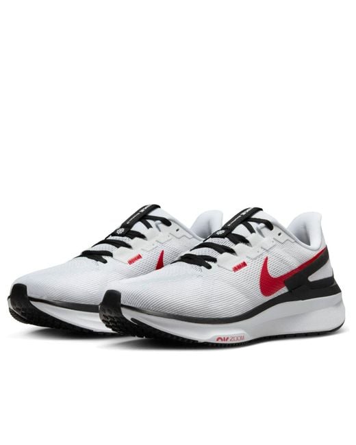 Nike White Air Zoom Structure 25 Fire' for men
