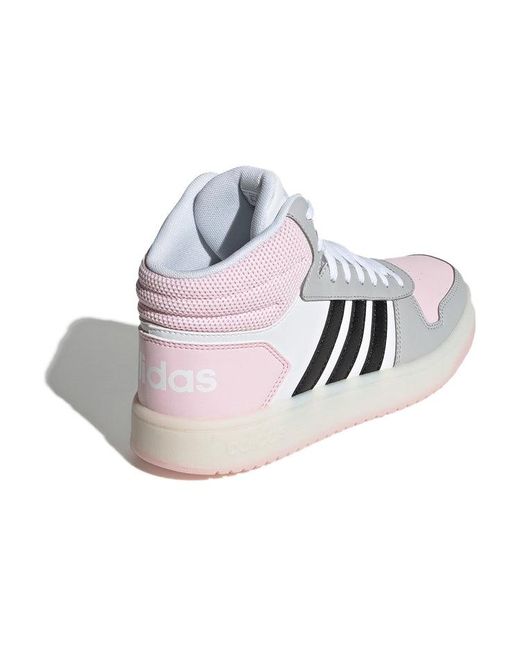 Adidas White (Wmns) Hoops 2.0 Mid