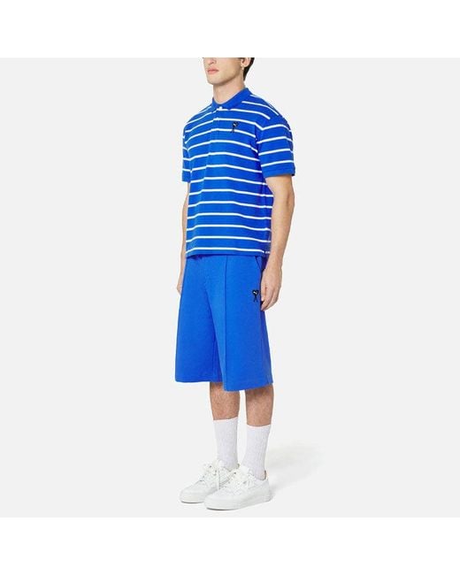 PUMA Blue X Ami Short Sleeve Polo Shirt for men