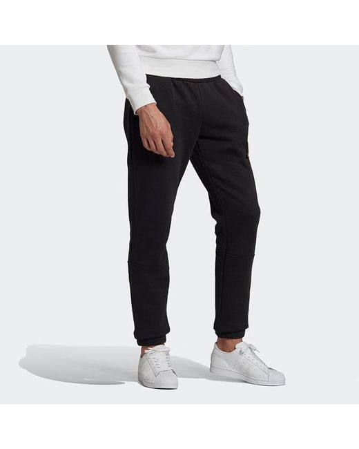 Adidas Black Originals Sprt Icon Sp Bundle Feet Sports Long Pants for men