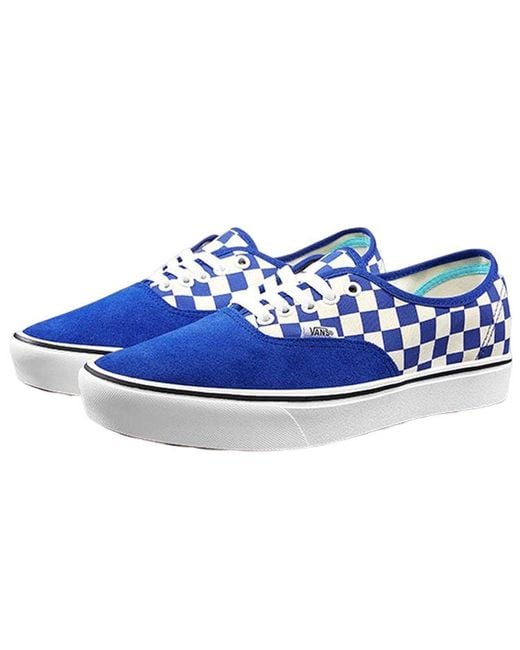 Vans Blue Comfycush Authentic 'Checker' for men