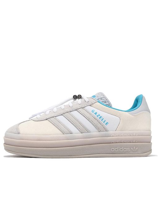 Adidas White (Wmns) X Ordinary People Gazelle Bold 'Cloud Light'