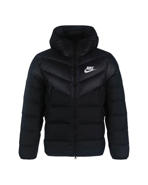 Nike Sportswear Down Fill Sports Hooded Down Jacket in Blue for Men Lyst