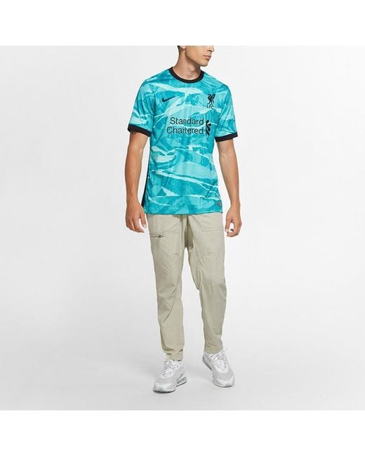 Nike Blue Liverpool 20/21 Fan Edition Away Jersey for men