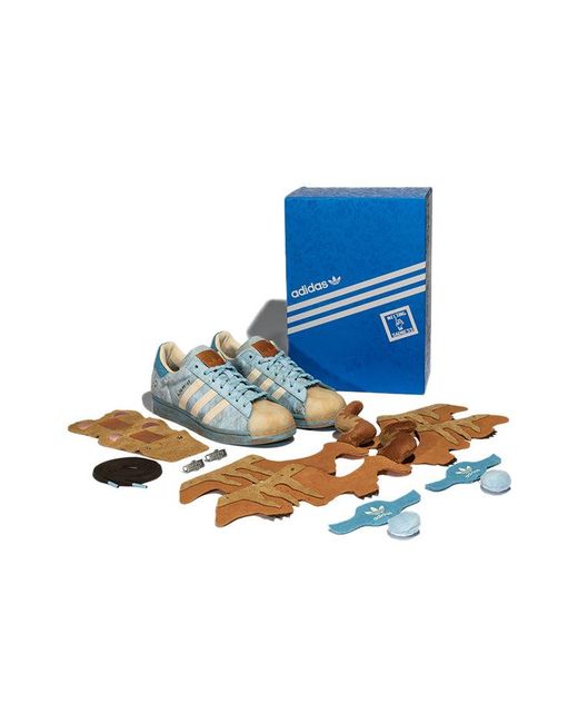 Adidas Blue Melting Sadness X Originals Superstar 2022 Cny Sneakers for men