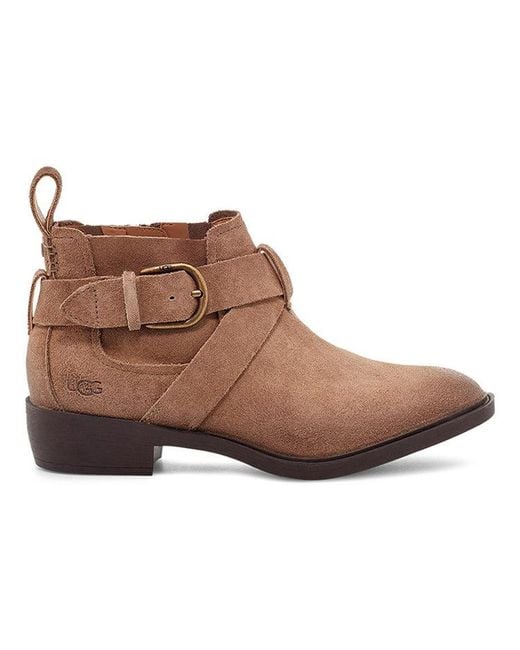 Ugg Brown (Wmns) Wylma Low Heels Short Boots Coffee