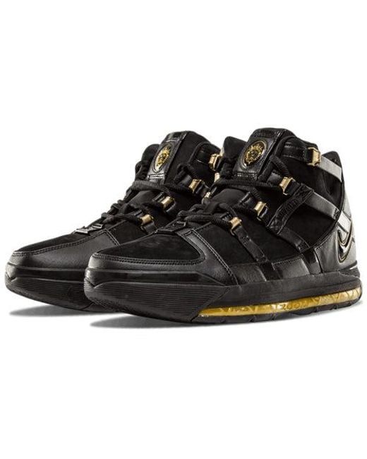 Nike Black Zoom Lebron 3 Qs " / Metallic" Shoes for men