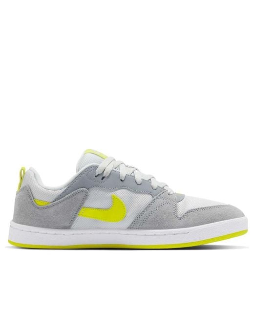 Nike White Alleyoop Sb 'Bright Cactus' for men