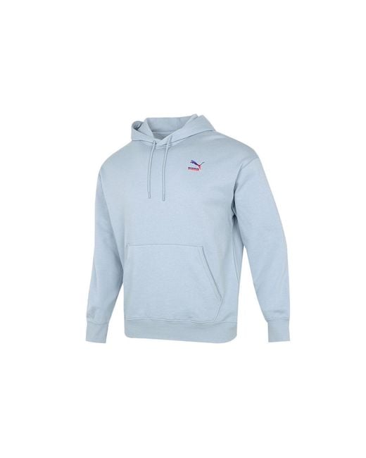 PUMA Blue Logo Hoodie 'Light' for men
