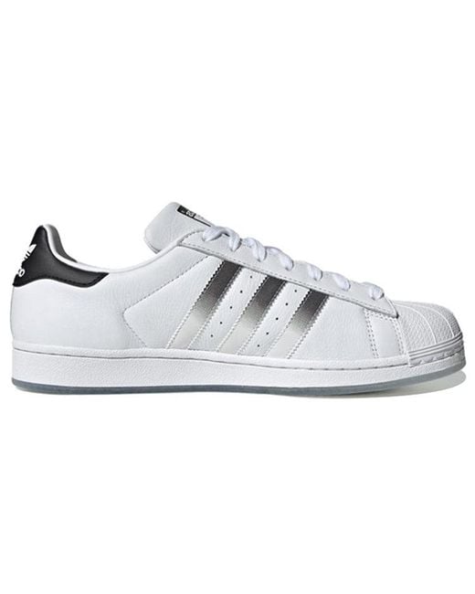 Adidas White Originals Superstar Cloud And Core Shoes for men