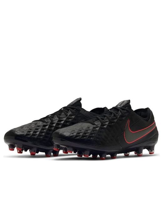 Nike Black Tiempo Legend 8 Elite Ag Pro 'Bred' for men