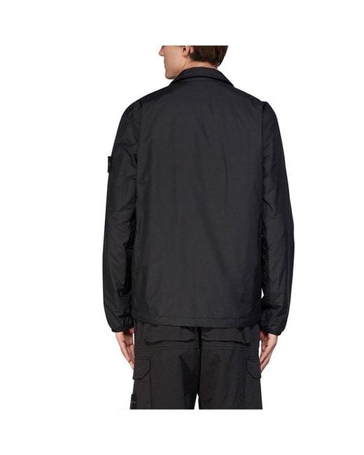 Stone Island Black Primaloft Coach Jacket for men