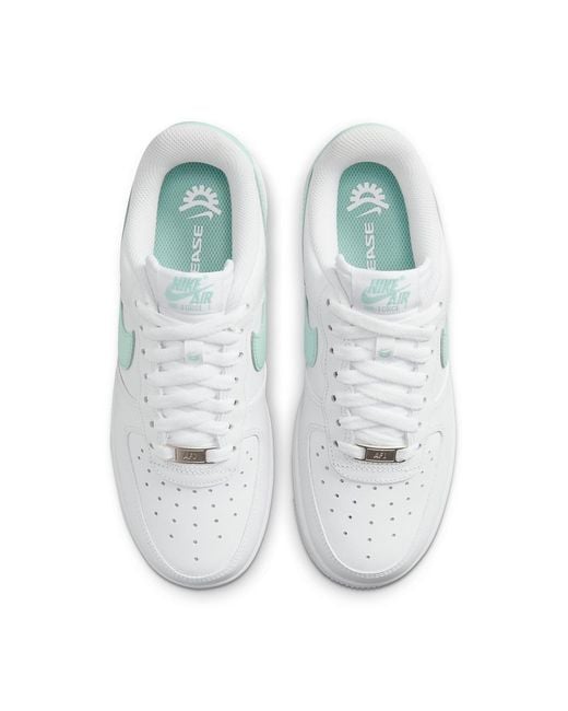 Nike White (Wmns) Air Force 1 Low 'Jade Ice'