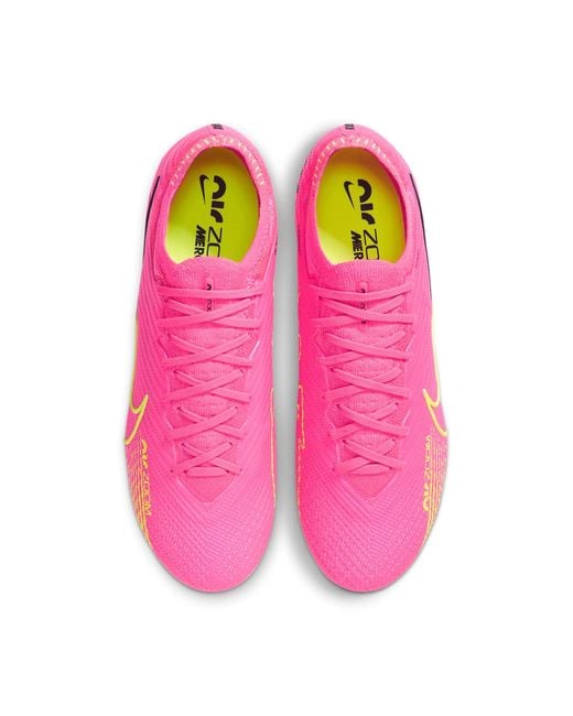 Nike Pink Zoom Vapor 15 Elite Ag-Pro Blast Volt' for men