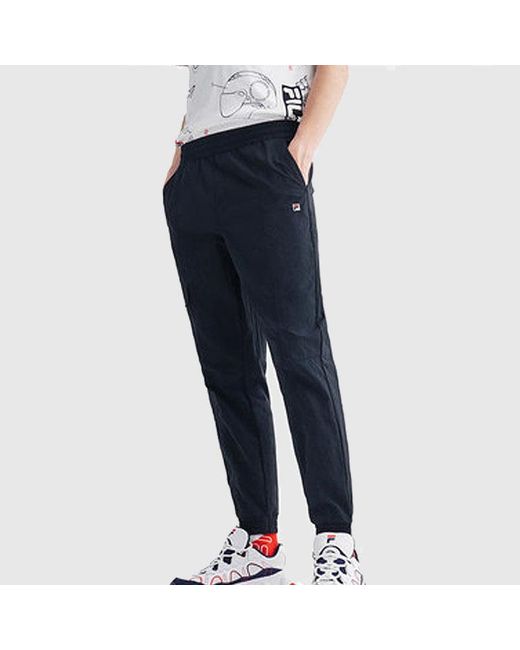 Fila Blue Logo Side Woven Sports Pants for men