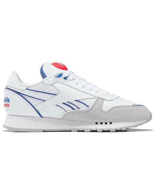 Reebok White Classic Leather Pump 'Vector' for men