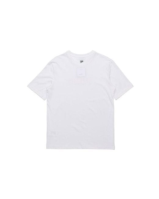 PUMA White Downtown Graphic T-Shirt for men