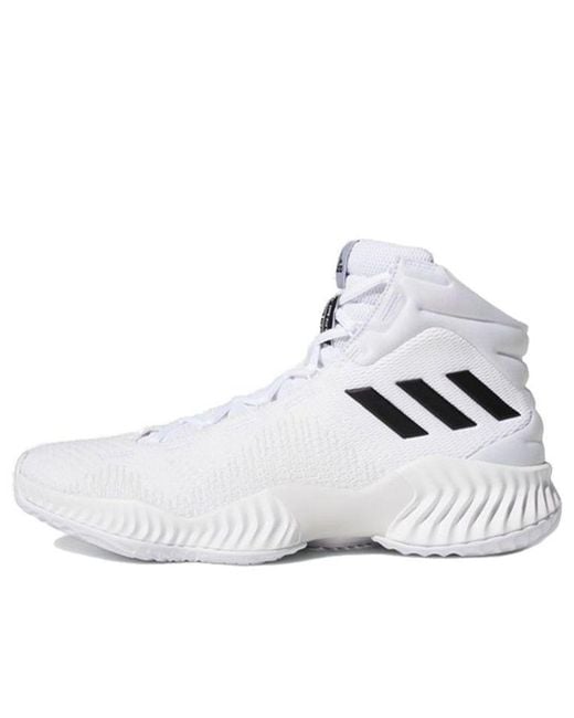 Adidas White Pro Bounce 2018 Basketball Shoes for men