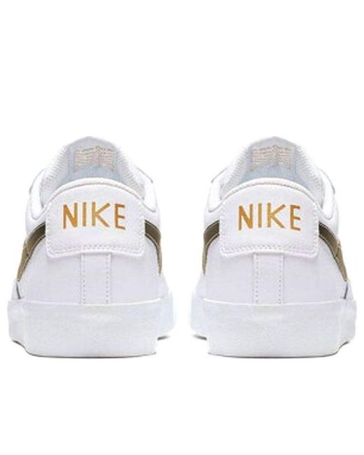 Nike White Blazer Low Premium Metallic' for men