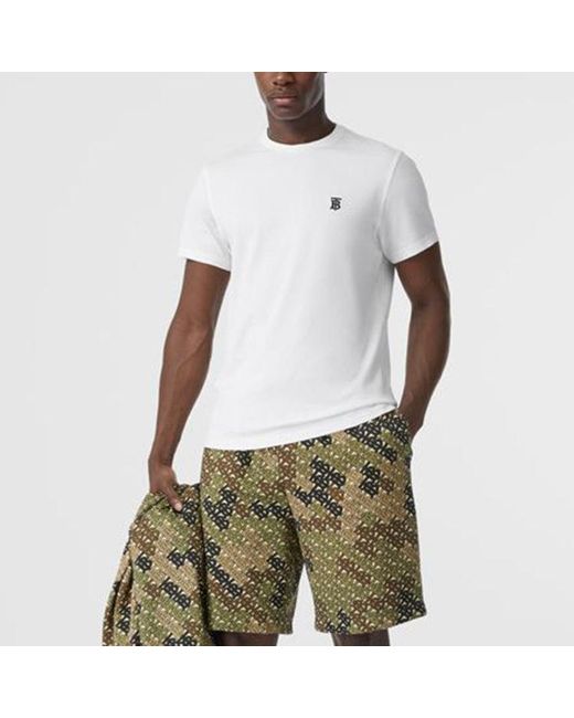 Burberry White Monogram T-shirt for men