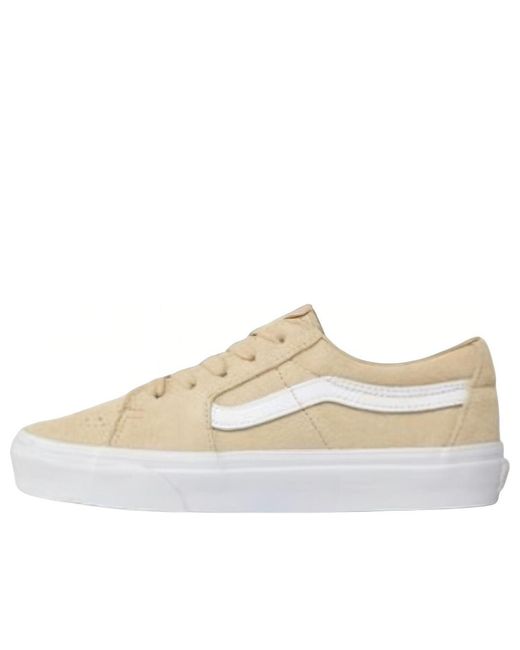 Vans White Sk8-Low Cozy Suede 'Gravel' for men
