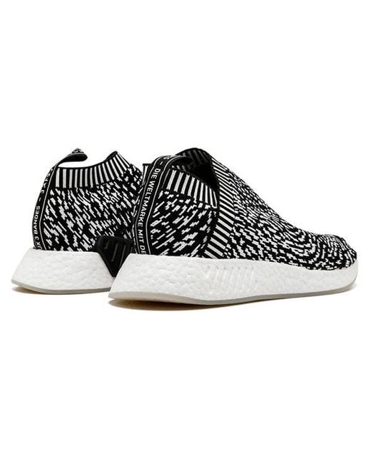 Adidas Black Nmd_Cs2 Primeknit 'Zebra' for men