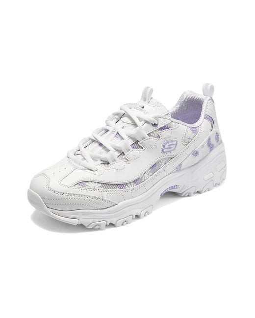 Skechers White (Wmns) Sport D'Lites 1.0