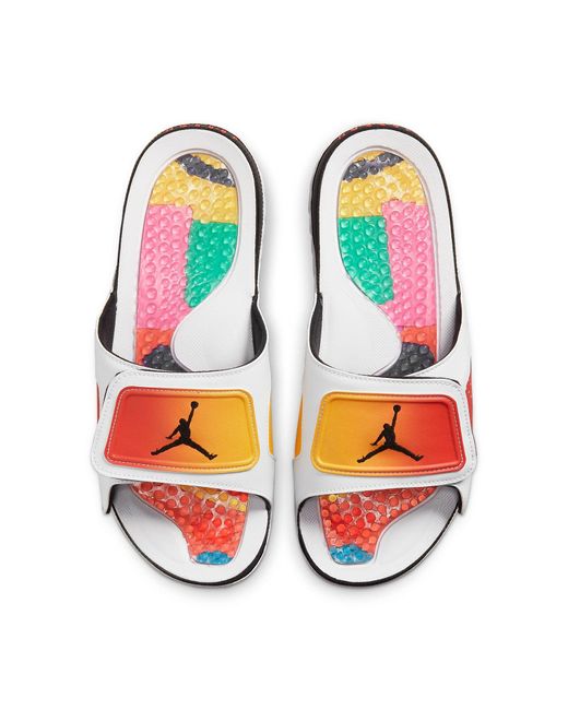 Nike White Hydro 6 Retro Slides 'Dongdan Beijing Tour' for men