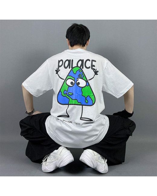 Palace Blue Globlerone T-Shirt for men