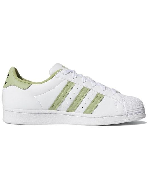 Adidas White (Wmns) Superstar Magic Lime'