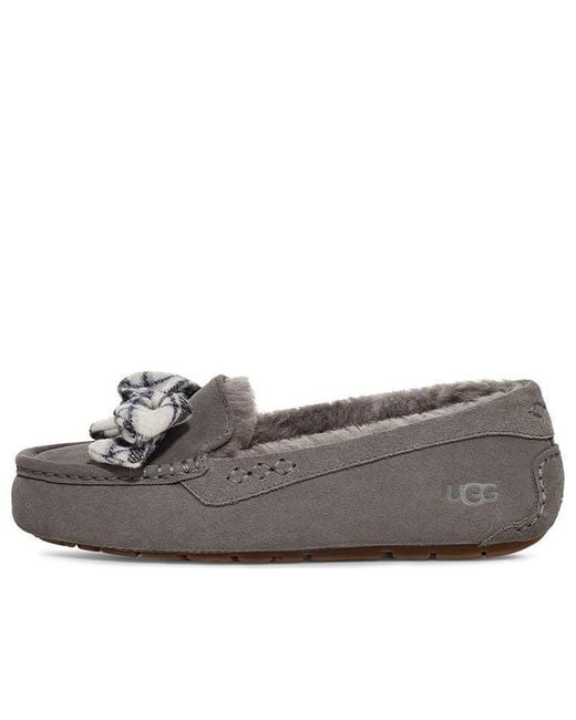 Ugg Gray (Wmns) Ansley Plaid Bow 'Charcoal'