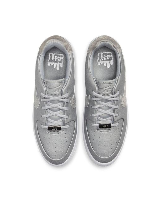 Nike White (Wmns) Air Force 1 Sage Low Lx 'Metallic'