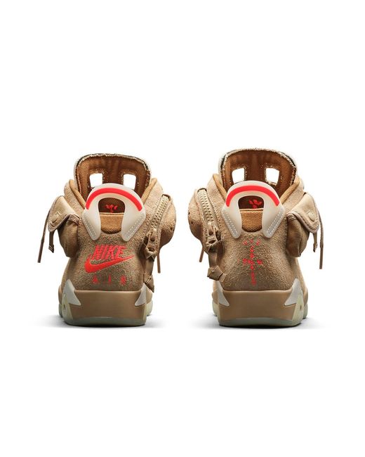 Nike Brown 6 Retro X Travis Scott 'British Khaki' for men