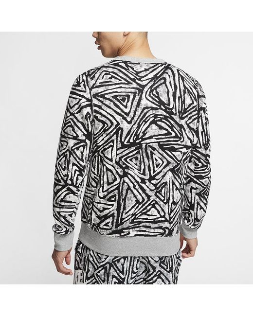 Nike Gray Sb Skateboard Printed Skate Crew for men