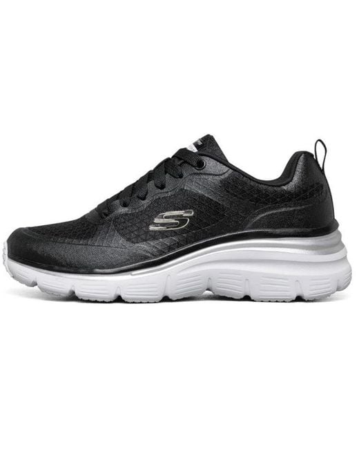 Skechers Black (Wmns) Fashion Fit Running Shoes