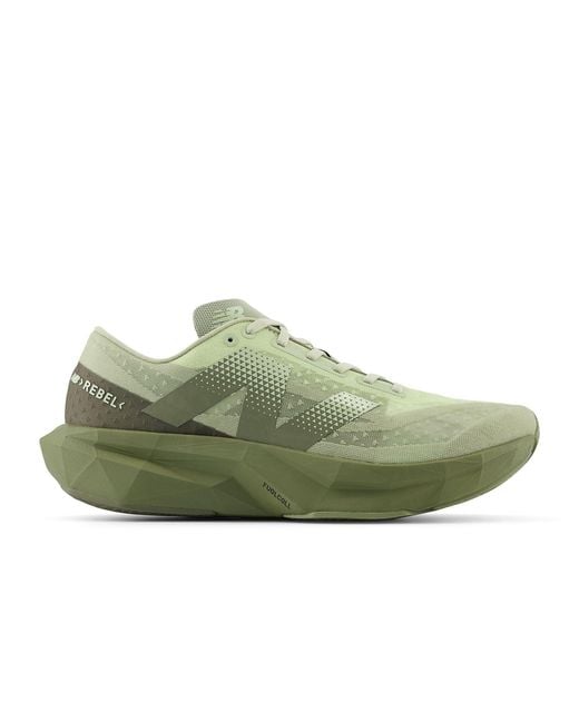 New Balance Green Fuelcell Rebel V4 'Olivine Dark Camo' for men