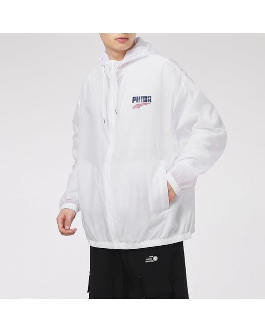 PUMA White Decor 8 Lightweight Woven Jacket for men