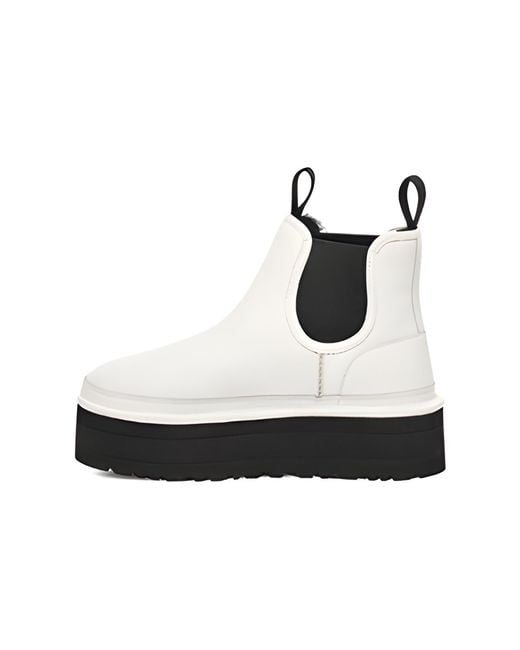 Ugg Black (Wmns) Neumel Platform Chelsea Boot 'Pebbled'