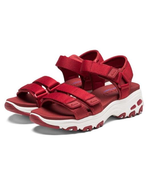 Skechers Red (Wmns) Dlites Retro Panda Sandals