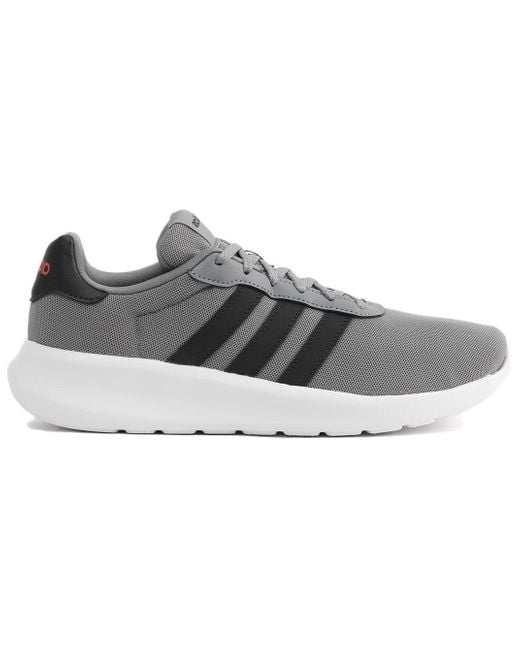 Adidas Gray Neo Lite Racer 3.0 Shoes for men