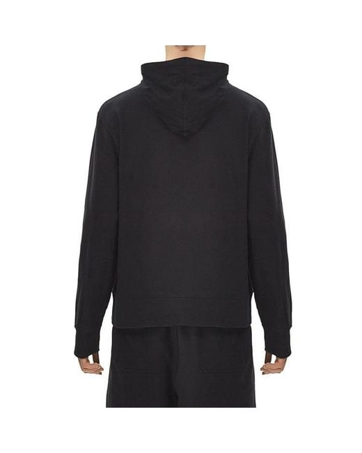 Adidas Black Y-3 Drawstring Hooded Long Sleeves Casual for men