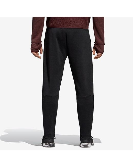 Adidas Black Zne Pt Sport Knit Pants for men
