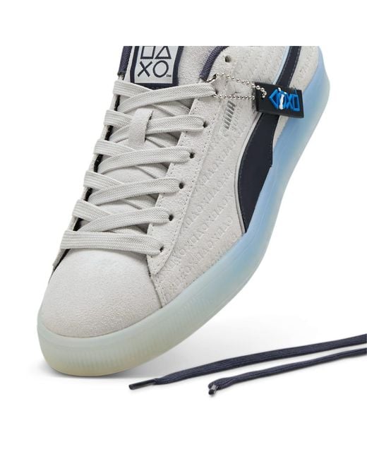 PUMA Blue X Playstation Suede 'Glacial' for men