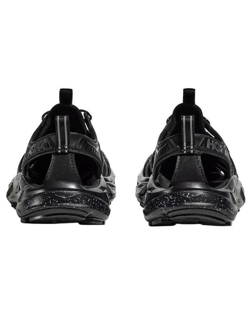 Hoka One One Black Hopara Sandal Castlerock' for men