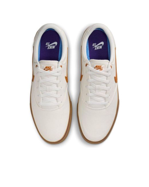 Nike White Sb Chron 2 Canvas 'Summit Gum' for men