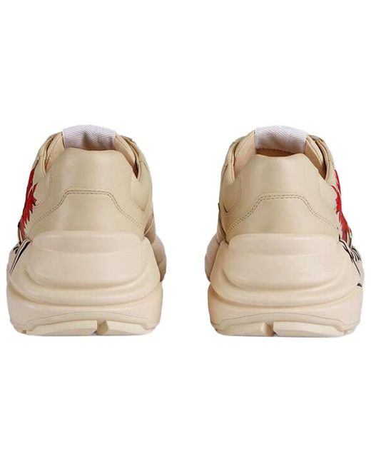 Gucci Red (Wmns) Rhyton Hawaii Poppy Print'