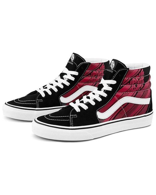 Vans Red Sk8-Hi Retro Casual Skate Shoes
