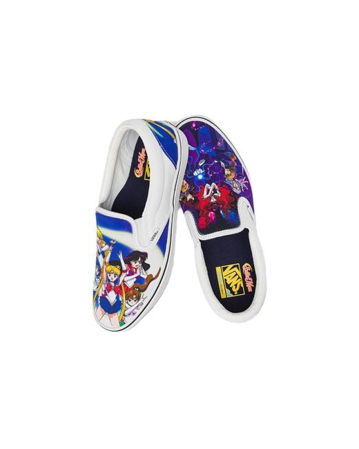 Vans Blue Sailor Moon X Classic Slip-On Comfycush 'Pretty Guardian' for men