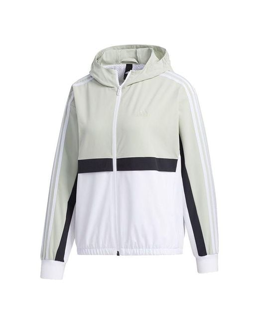 Adidas White (Wmns) Hooded Jacket